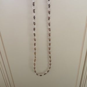 Adorable Gold and Clear Necklace